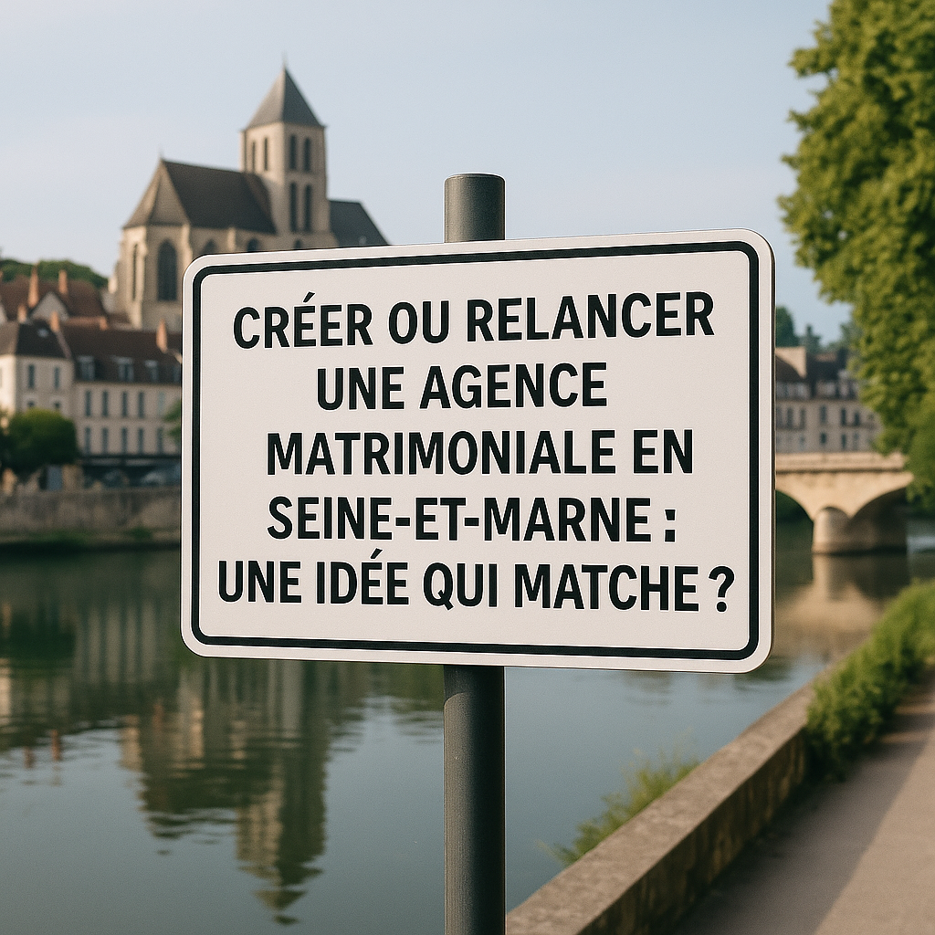 Logo Créer ou relancer une agence matrimoniale en Seine-et-Marne : une idée qui matche ?
